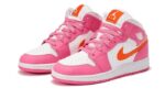 Air Jordan 1 Mid Pinksicle Safety Orange - vue 2