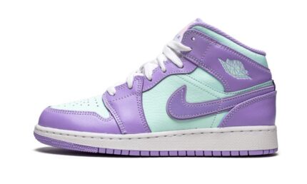 Air Jordan 1 Mid Purple Aqua authentique