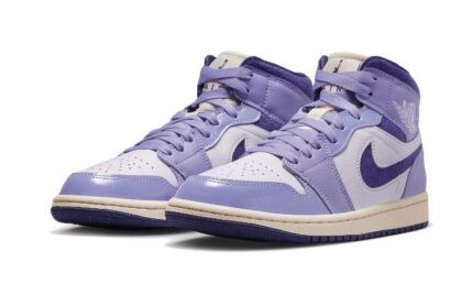 Air Jordan 1 Mid Purple Chenille - vue 2