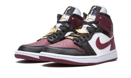 Air Jordan 1 Mid SE Black Dark Beetroot - vue 2