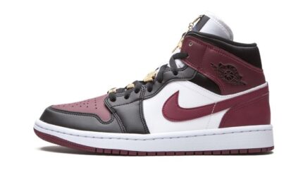 Air Jordan 1 Mid SE Black Dark Beetroot authentique
