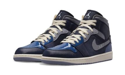 Air Jordan 1 Mid SE Craft Obsidian - vue 2