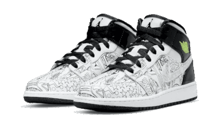 Air Jordan 1 Mid SE DIY - vue 2