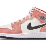 Air Jordan 1 Mid SE Orange Suede authentique