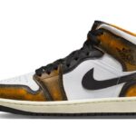Air Jordan 1 Mid SE Orange Wear-Away authentique