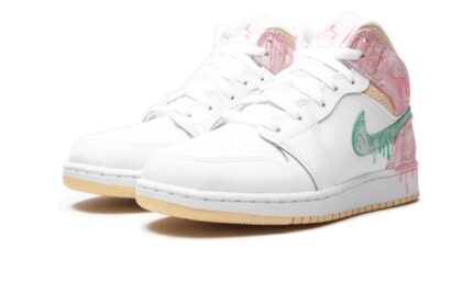 Air Jordan 1 Mid SE Paint Drip - vue 2