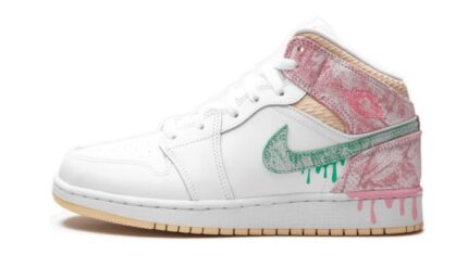 Air Jordan 1 Mid SE Paint Drip authentique
