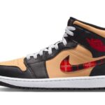 Air Jordan 1 Mid SE Tartan Swoosh authentique