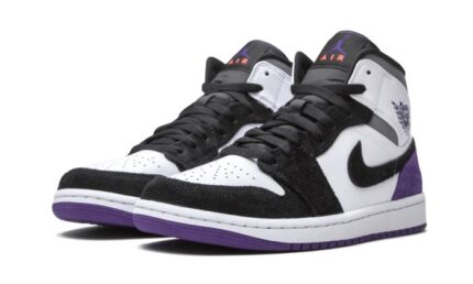 Air Jordan 1 Mid SE Varsity Purple - vue 2