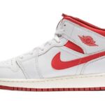 Air Jordan 1 Mid SE White Dune Red authentique