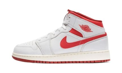 Air Jordan 1 Mid SE White Dune Red authentique