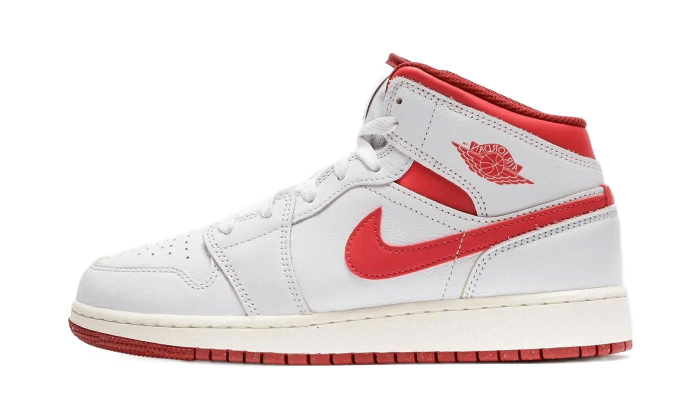 air-jordan-1-mid-se-white-dune-red-338446 Air Jordan 1 Mid SE White Dune Red authentique