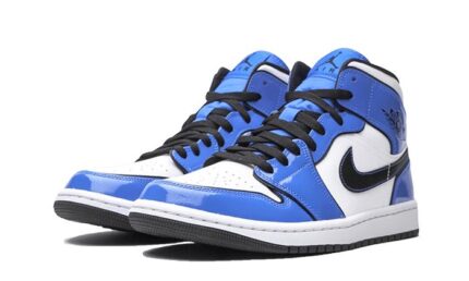 Air Jordan 1 Mid Signal Blue - vue 2
