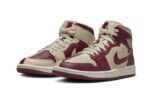 Air Jordan 1 Mid Split Beach Cherrywood Red - vue 2