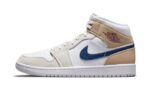 Air Jordan 1 Mid Tan Suede Navy authentique