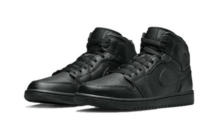 Air Jordan 1 Mid Triple Black (2022) - vue 2