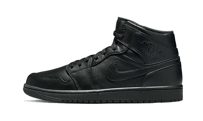 air-jordan-1-mid-triple-black-2022-896929 Air Jordan 1 Mid Triple Black (2022) authentique