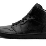 Air Jordan 1 Mid Triple Black authentique