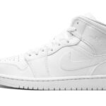 Air Jordan 1 Mid Triple White (2022) authentique