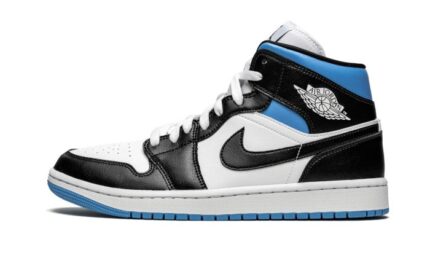 Air Jordan 1 Mid University Black White authentique