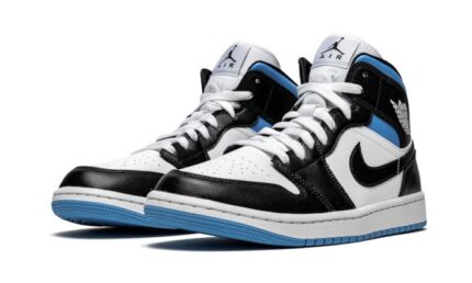 Air Jordan 1 Mid University Black White - vue 2