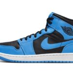 Air Jordan 1 Mid University Blue Black authentique