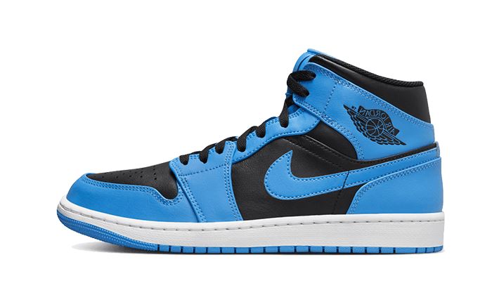 air-jordan-1-mid-university-blue-black-117316 Air Jordan 1 Mid University Blue Black authentique