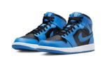 Air Jordan 1 Mid University Blue Black - vue 2