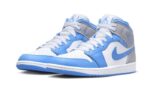 Air Jordan 1 Mid University Blue Grey - vue 2