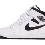 Air Jordan 1 Mid White Black authentique