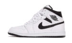 Air Jordan 1 Mid White Black authentique