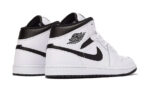 Air Jordan 1 Mid White Black - vue 3