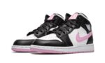 Air Jordan 1 Mid White Black Light Arctic Pink - vue 2