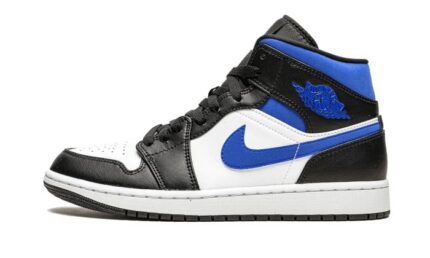 Air Jordan 1 Mid White Black Royal authentique