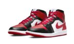 Air Jordan 1 Mid White Bred Toe - vue 2