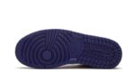 Air Jordan 1 Mid White Laser Orange Deep Royal Blue - vue 4