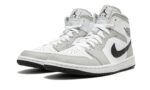 Air Jordan 1 Mid White Light Smoke Grey - vue 2