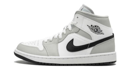 Air Jordan 1 Mid White Light Smoke Grey authentique