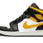 Air Jordan 1 Mid White Pollen Black authentique