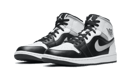 Air Jordan 1 Mid White Shadow - vue 2