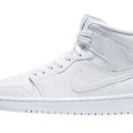 Air Jordan 1 Mid White Snakeskin authentique