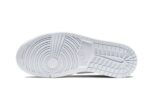 Air Jordan 1 Mid White Snakeskin - vue 3