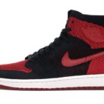 Air Jordan 1 Retro High Flyknit Bred authentique