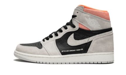 Air Jordan 1 Retro High Neutral Grey Hyper Crimson authentique