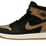 Air Jordan 1 Retro High OG Black Metallic Gold authentique