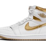 Air Jordan 1 Retro High OG Metallic Gold authentique