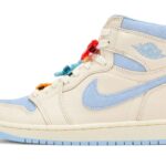 Air Jordan 1 Retro High OG Pale Ivory Psychic Blue authentique