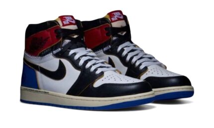 Air Jordan 1 Retro High OG SP Fragment x Union LA Varsity Red Sport Royal - vue 2