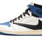 Air Jordan 1 Retro High OG SP Travis Scott Fragment Military Blue authentique