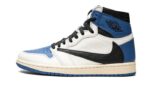 Air Jordan 1 Retro High OG SP Travis Scott Fragment Military Blue authentique